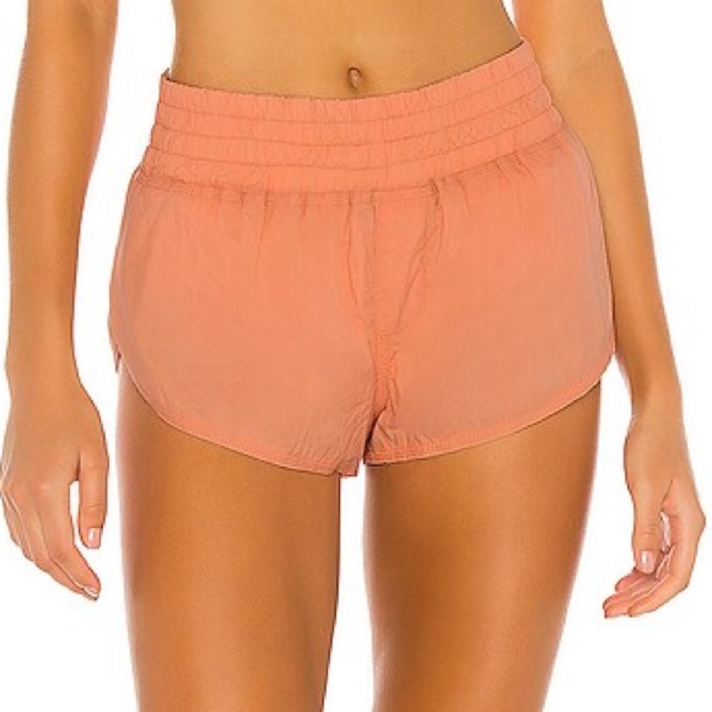 Free People Movement Namaslay Brushed Apricot Shorts XS